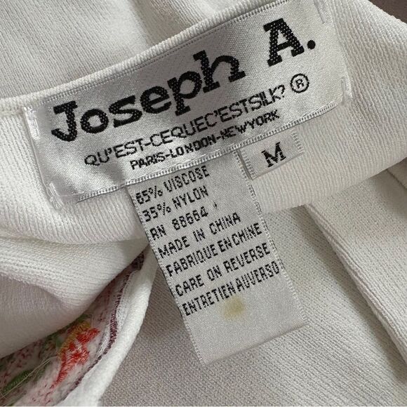 Joseph A. White Colorful Floral Embroidered Sleeveless Top Women's M - Picture 5 of 8